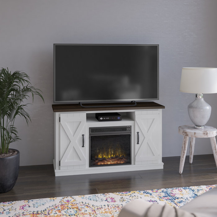 Three Posts™ Lorraine TV Stand for TVs up to 55" with Electric